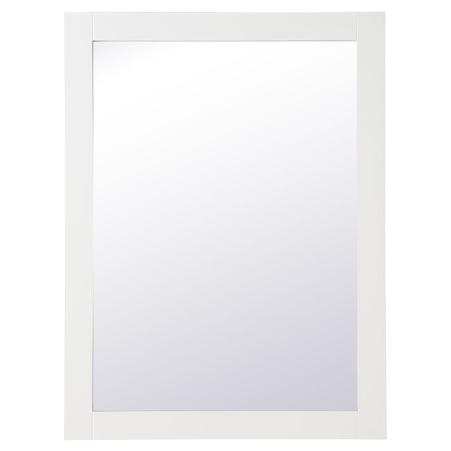 VM22736WH Aqua 27" x 36" Framed Rectangular Mirror in White