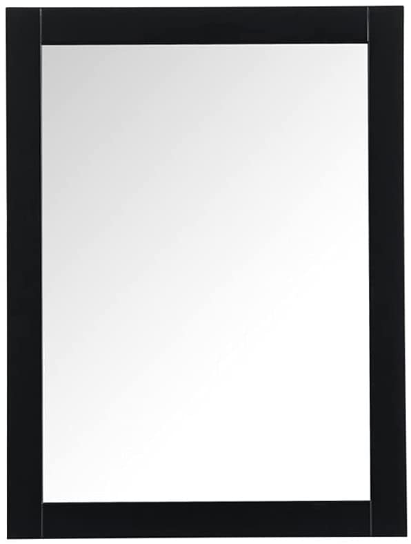 VM22736BK Aqua 27" x 36" Framed Rectangular Mirror in Black