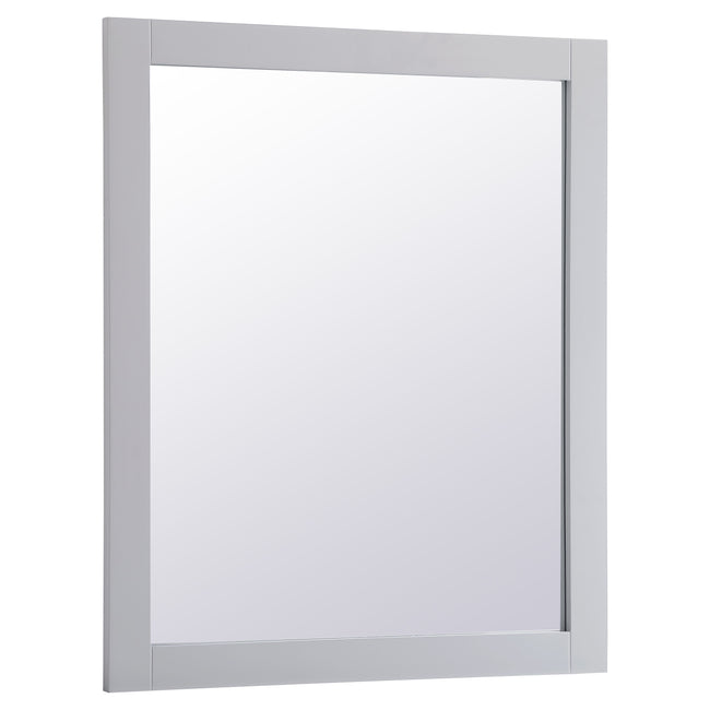 VM23036GR Aqua 30" x 36" Framed Rectangular Mirror in Grey