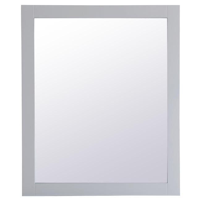 VM23036GR Aqua 30" x 36" Framed Rectangular Mirror in Grey