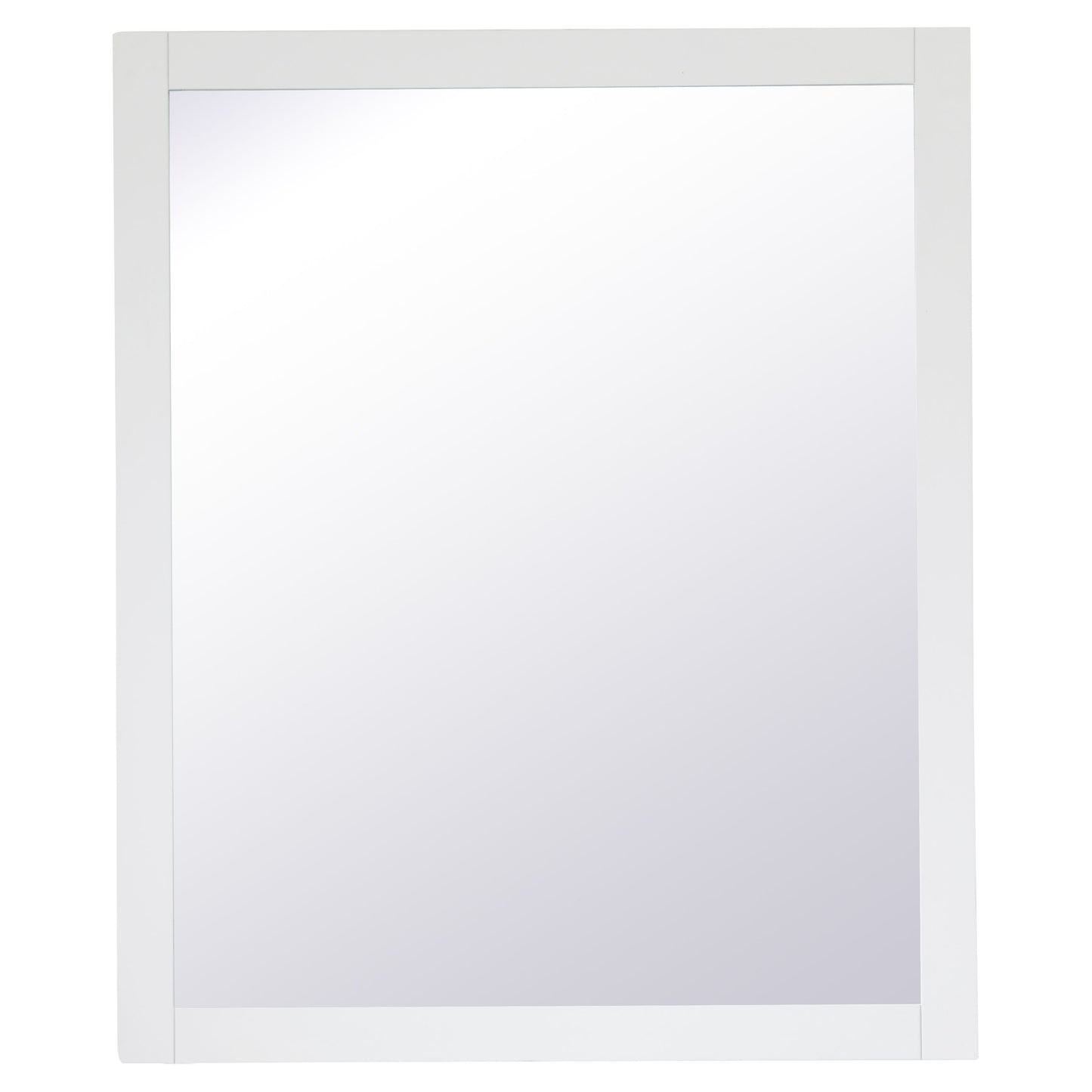 VM23036WH Aqua 30" x 36" Framed Rectangular Mirror in White
