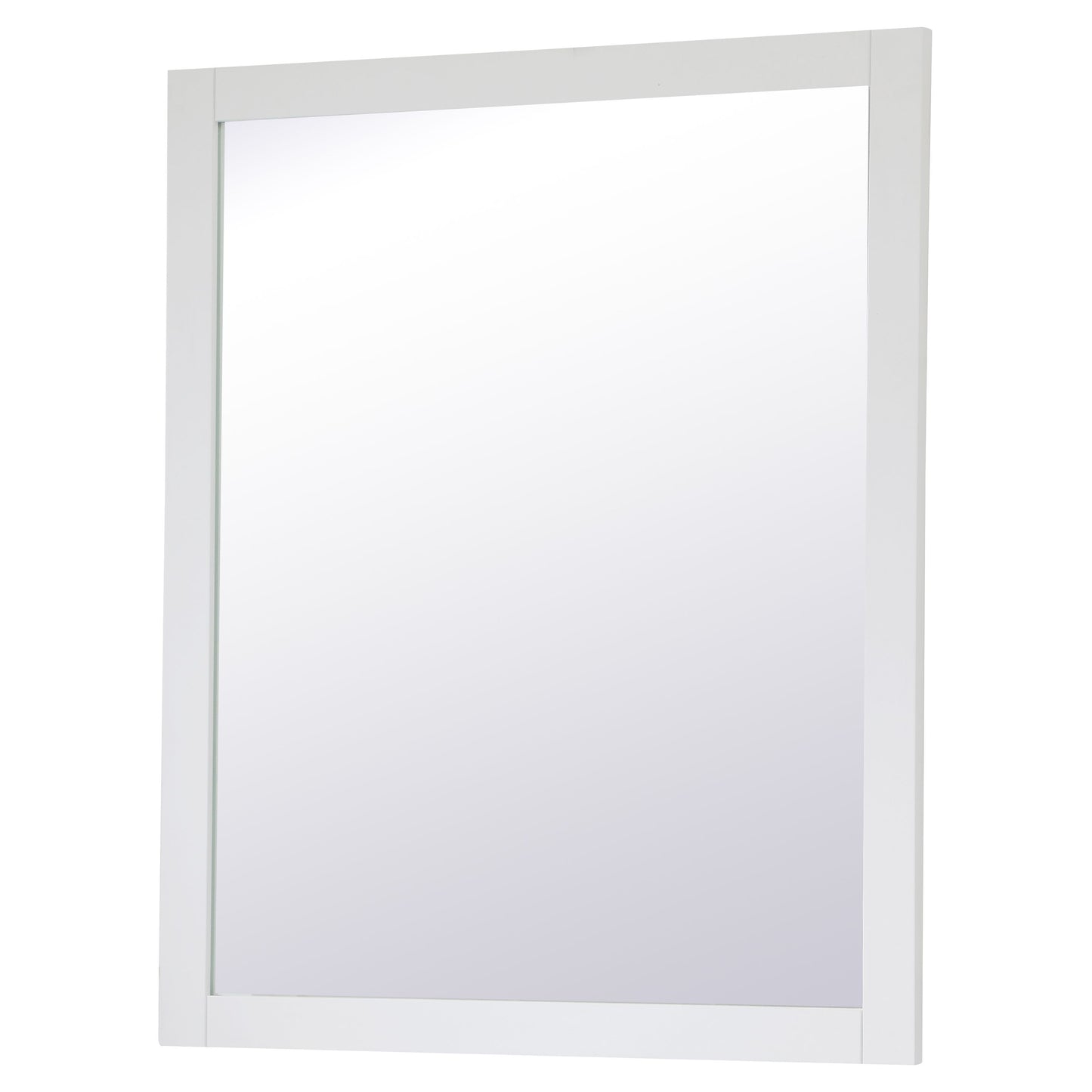 VM23036WH Aqua 30" x 36" Framed Rectangular Mirror in White