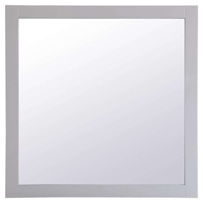 VM23636GR Aqua 36" x 36" Framed Rectangular Mirror in Grey