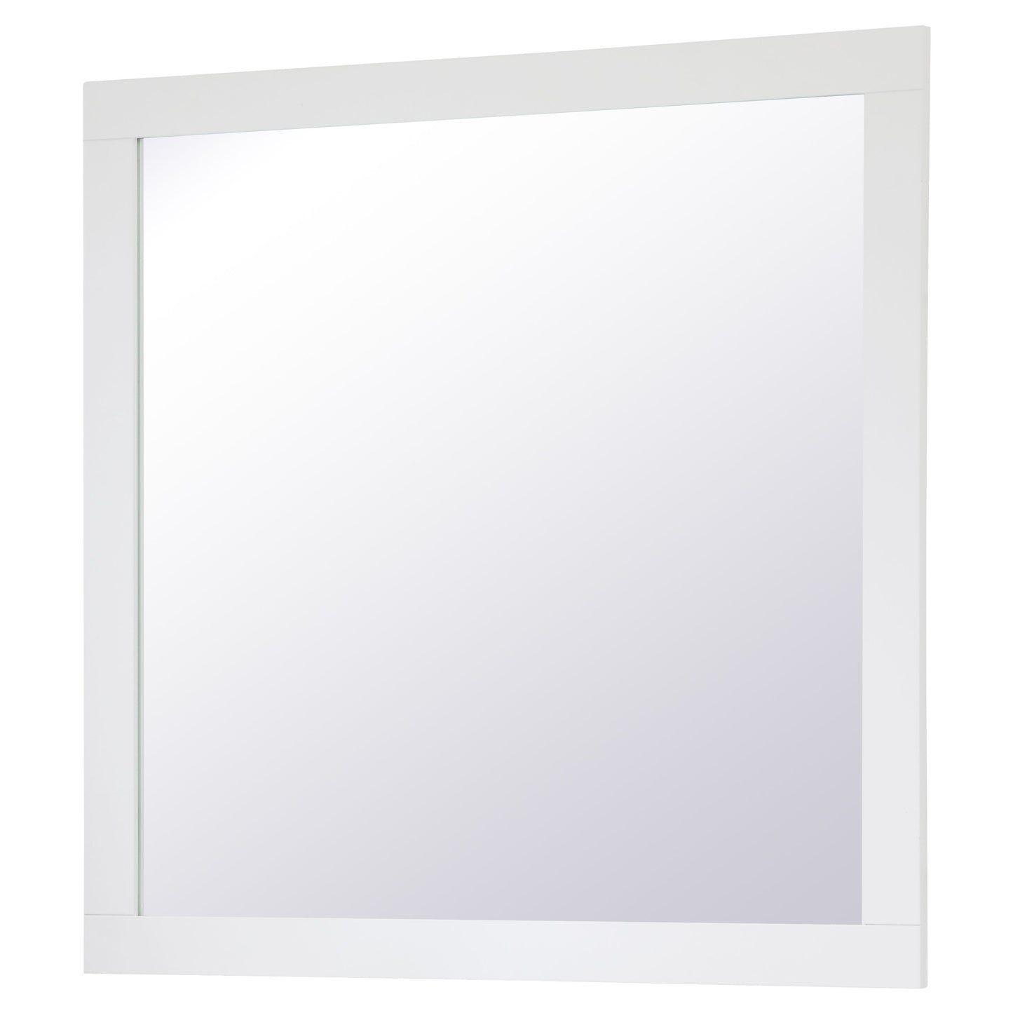 VM23636WH Aqua 36" x 36" Framed Rectangular Mirror in White