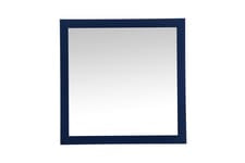 VM23636BL Aqua 36" x 36" Framed Rectangular Mirror in Blue