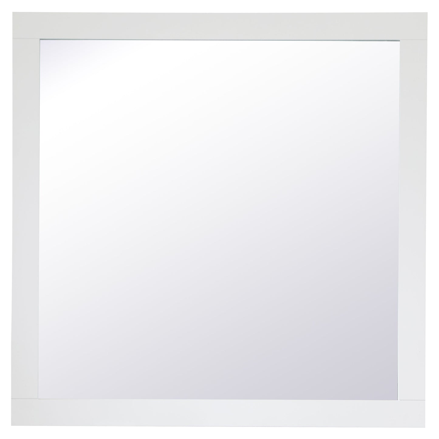 VM23636WH Aqua 36" x 36" Framed Rectangular Mirror in White