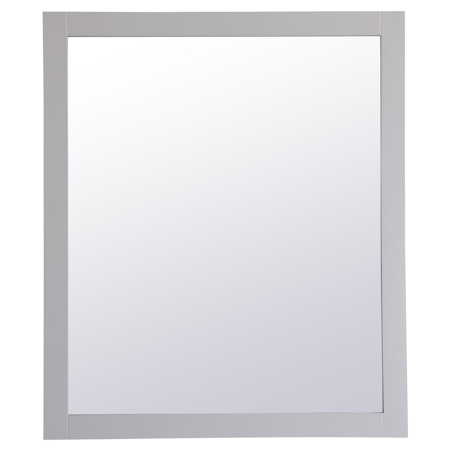 VM24236GR Aqua 42" x 36" Framed Rectangular Mirror in Grey