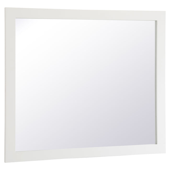 VM24236WH Aqua 42" x 36" Framed Rectangular Mirror in White