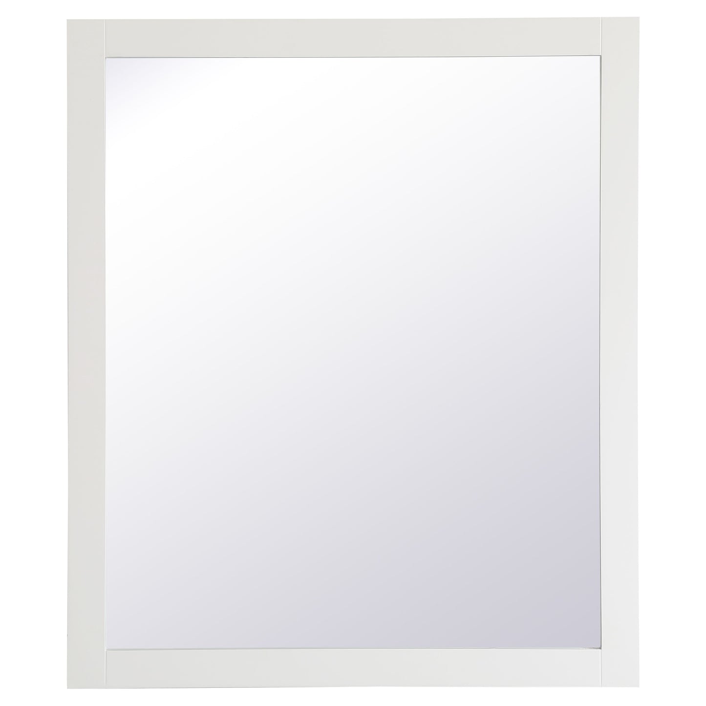 VM24236WH Aqua 42" x 36" Framed Rectangular Mirror in White