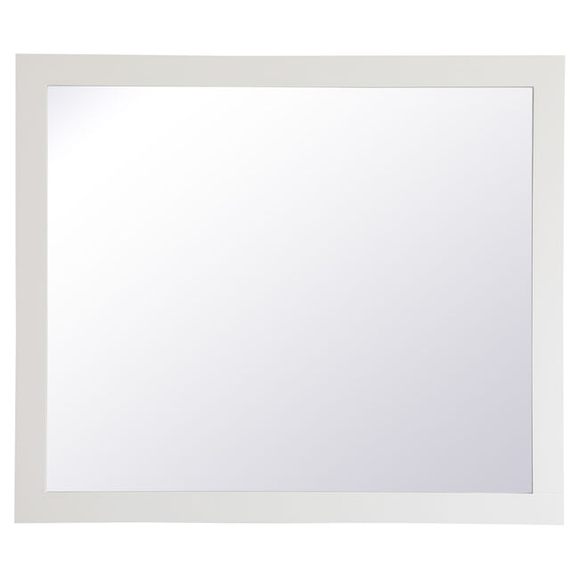 VM24236WH Aqua 42" x 36" Framed Rectangular Mirror in White