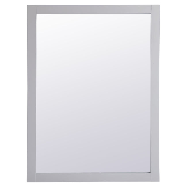 VM24836GR Aqua 48" x 36" Framed Rectangular Mirror in Grey