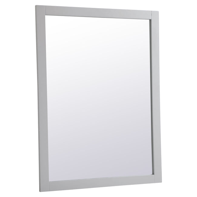 VM24836GR Aqua 48" x 36" Framed Rectangular Mirror in Grey