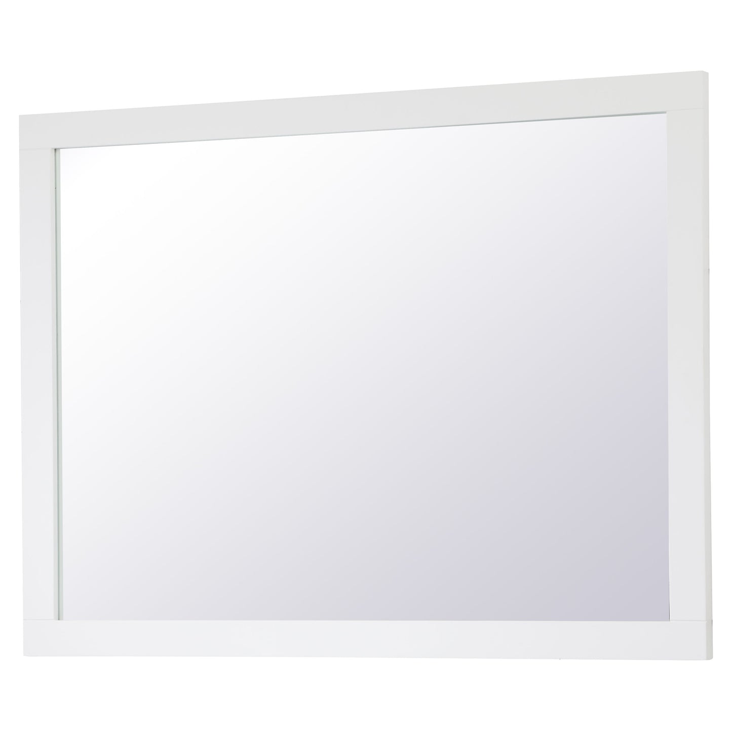 VM24836WH Aqua 48" x 36" Framed Rectangular Mirror in White