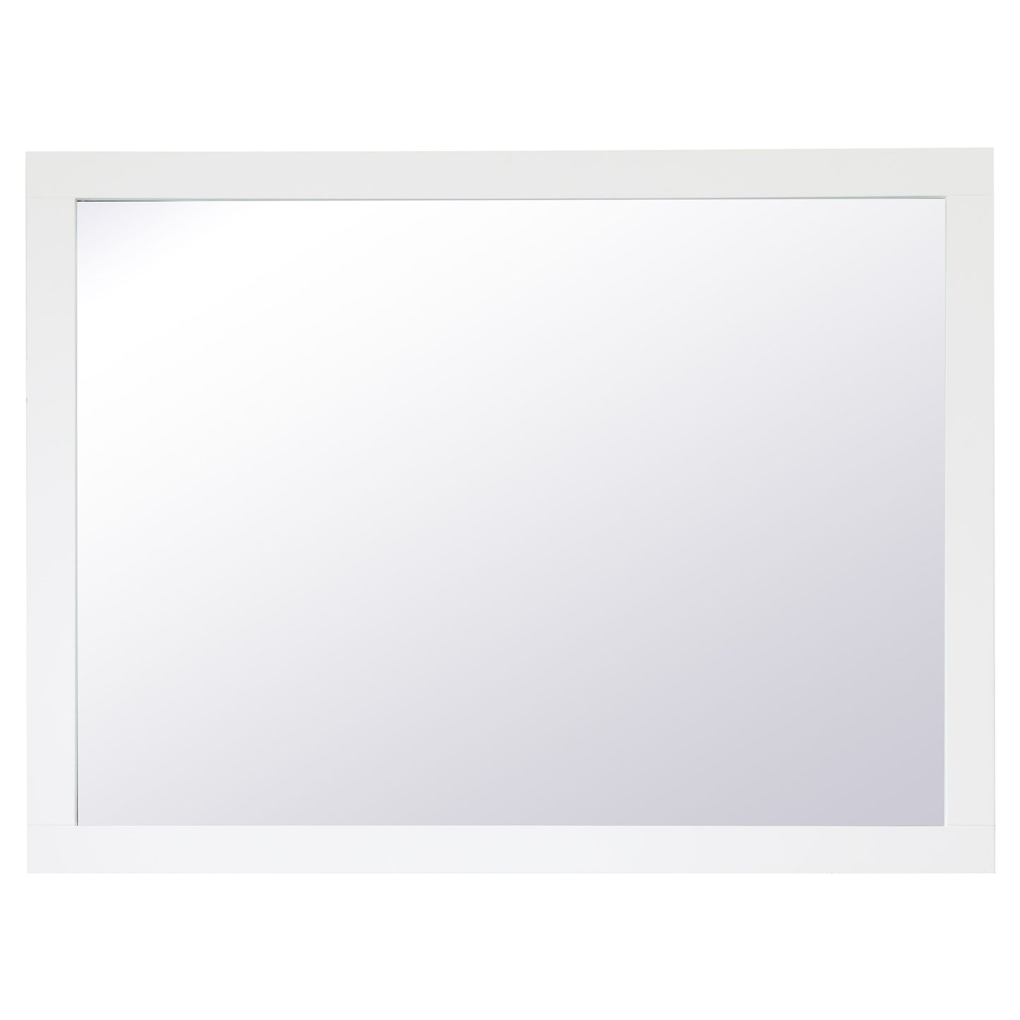 VM24836WH Aqua 48" x 36" Framed Rectangular Mirror in White