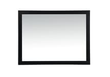 VM24836BK Aqua 48" x 36" Framed Rectangular Mirror in Black