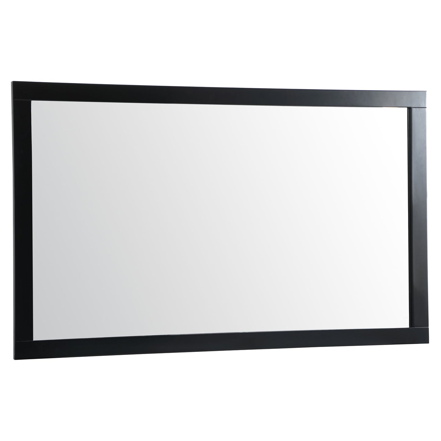 VM26036BK Aqua 60" x 36" Framed Rectangular Mirror in Black