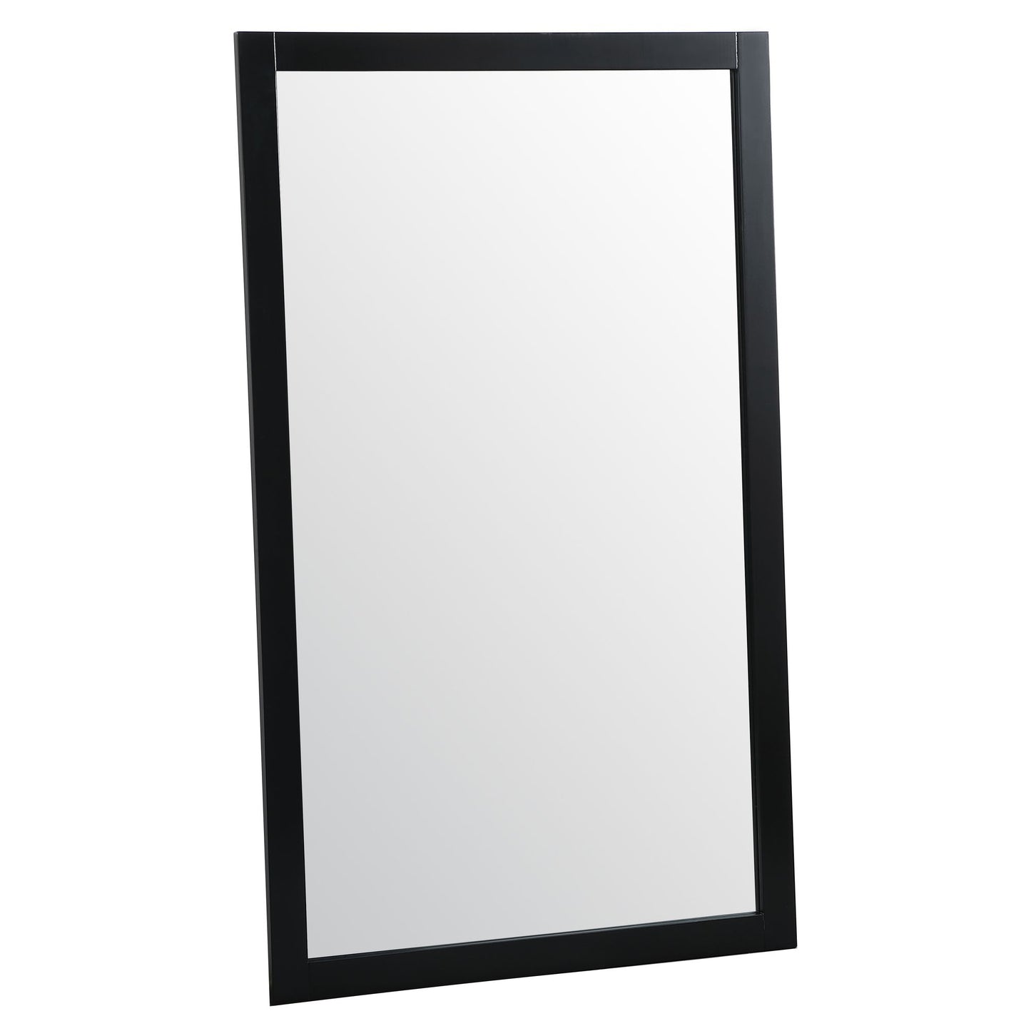 VM26036BK Aqua 60" x 36" Framed Rectangular Mirror in Black