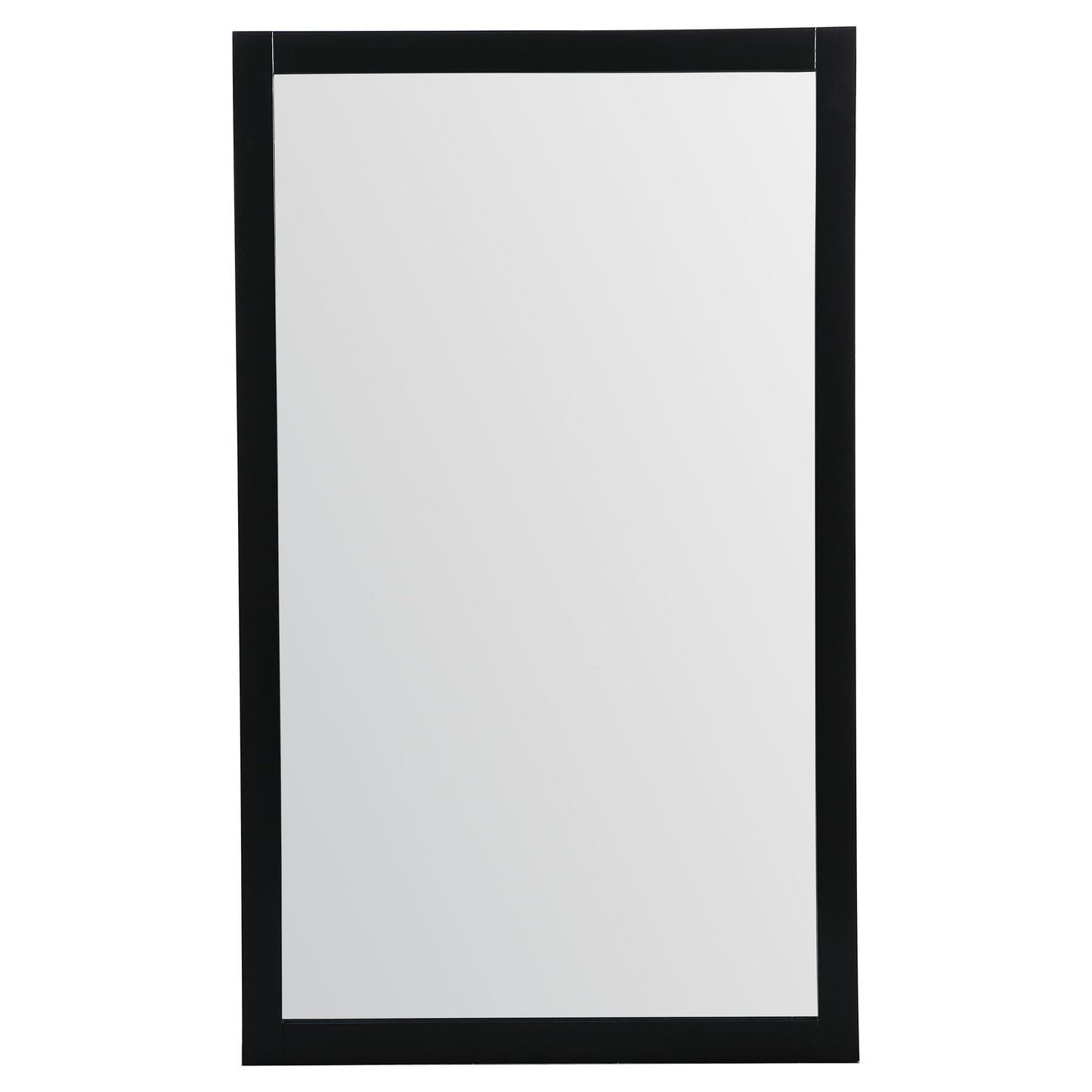 VM26036BK Aqua 60" x 36" Framed Rectangular Mirror in Black