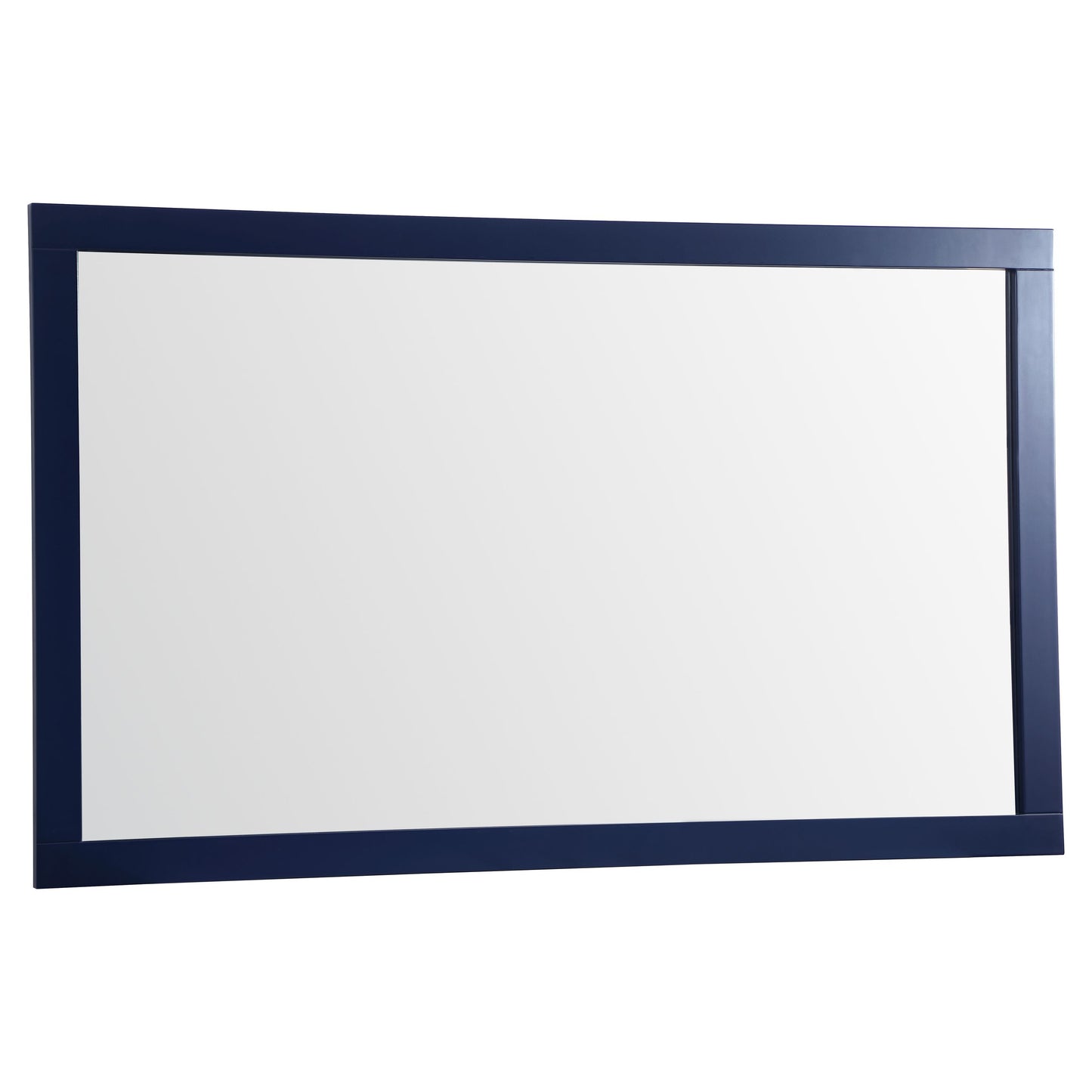 VM26036BL Aqua 60" x 36" Framed Rectangular Mirror in Blue