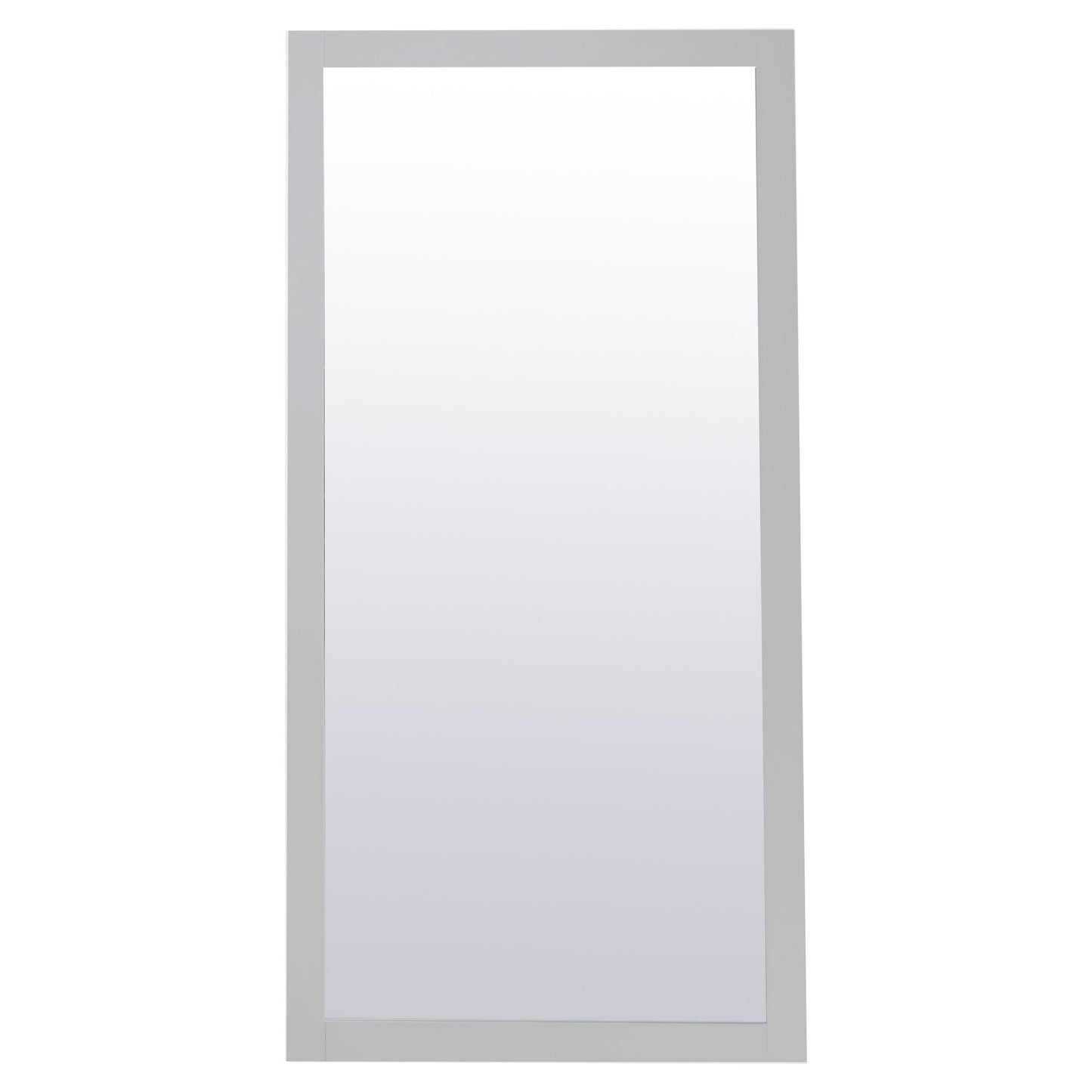 VM27236GR Aqua 72" x 36" Framed Rectangular Mirror in Grey