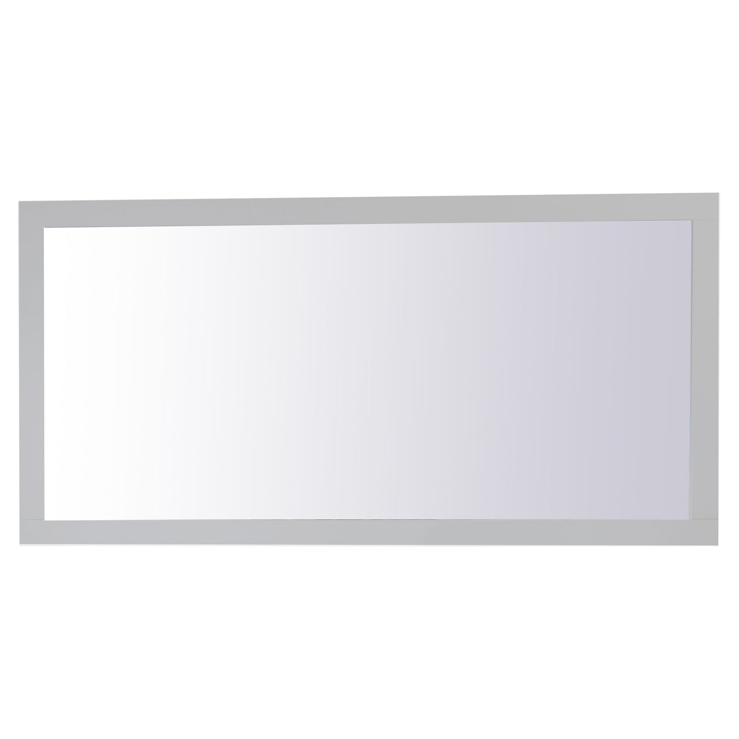 VM27236GR Aqua 72" x 36" Framed Rectangular Mirror in Grey