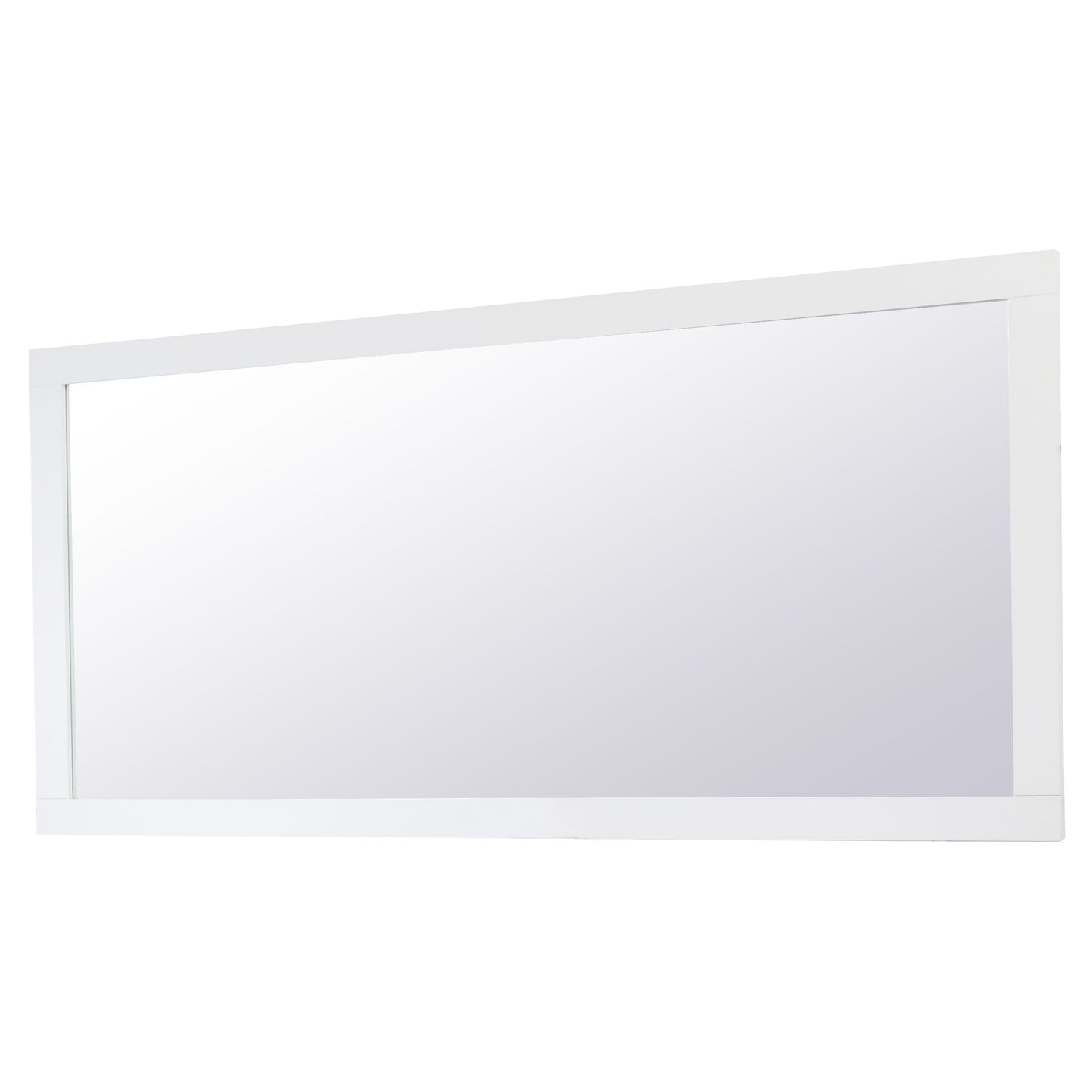 VM27236WH Aqua 72" x 36" Framed Rectangular Mirror in White