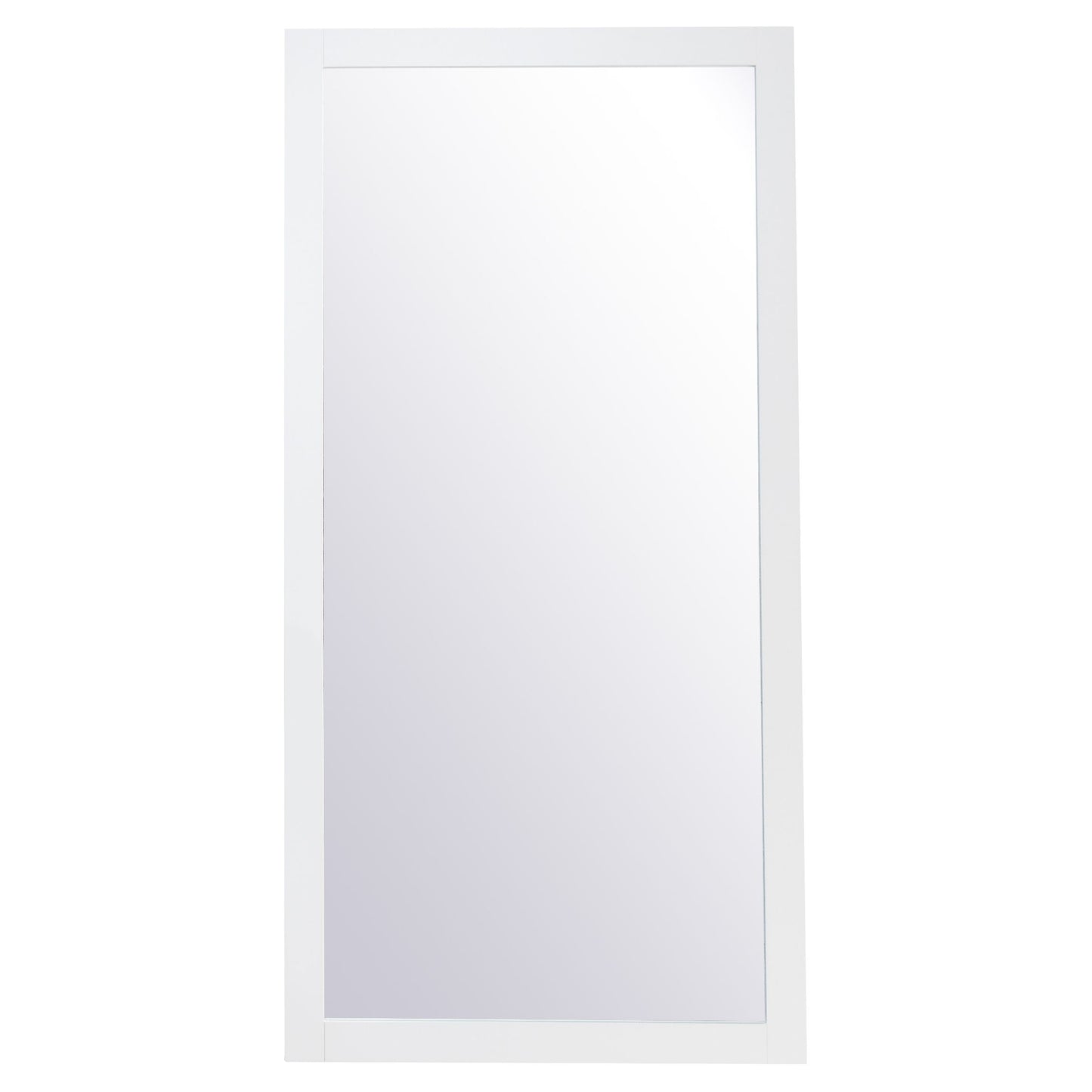 VM27236WH Aqua 72" x 36" Framed Rectangular Mirror in White