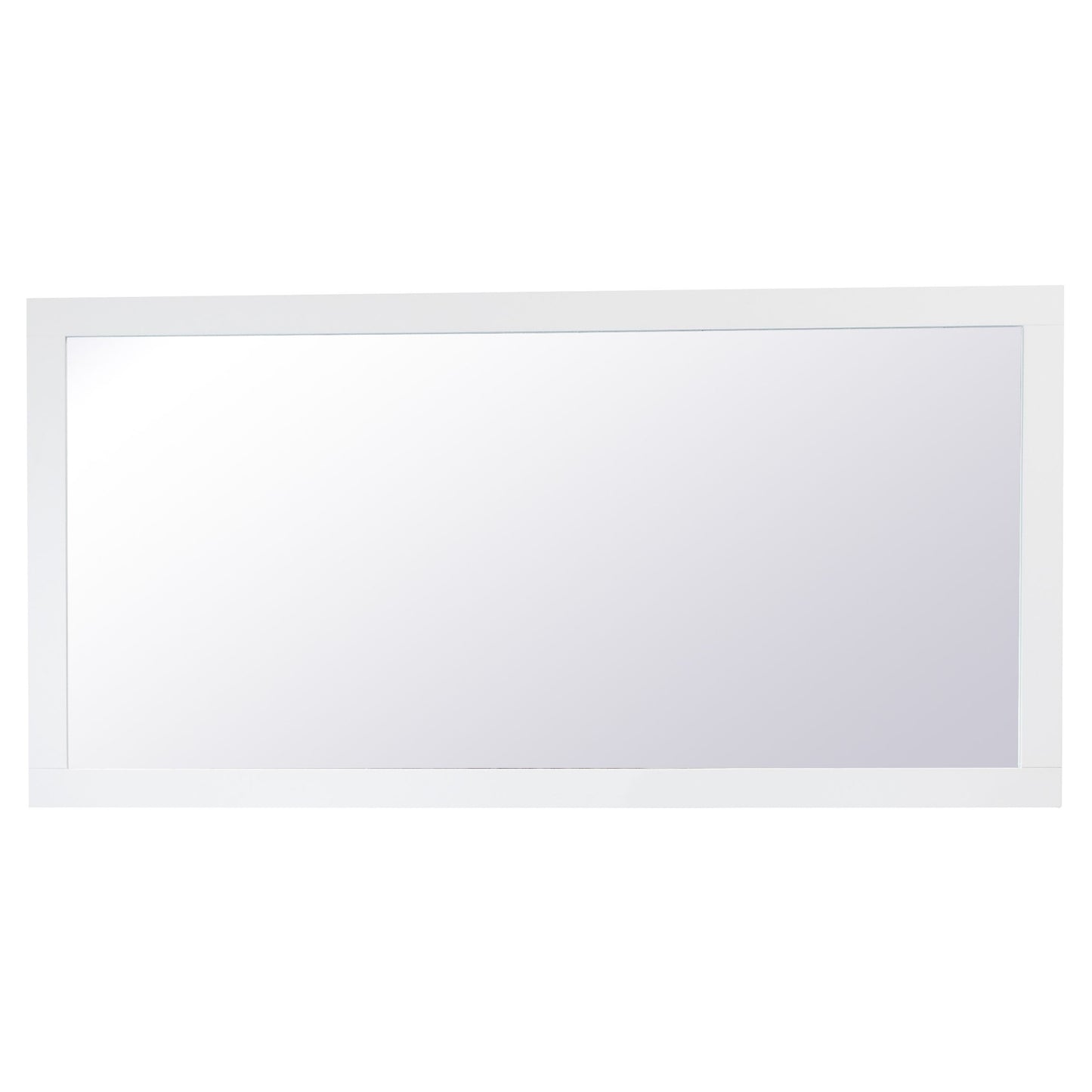 VM27236WH Aqua 72" x 36" Framed Rectangular Mirror in White