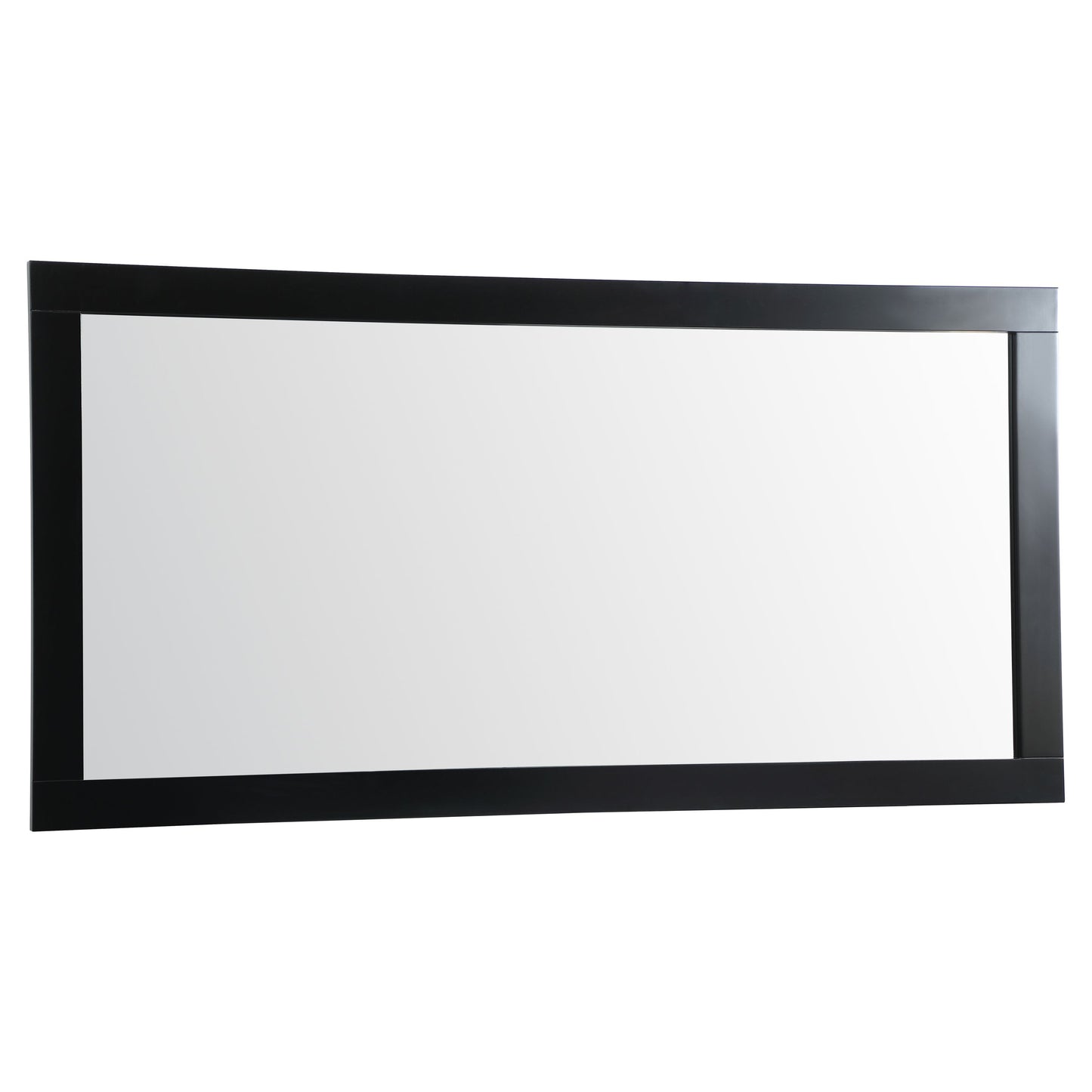 VM27236BK Aqua 72" x 36" Framed Rectangular Mirror in Black