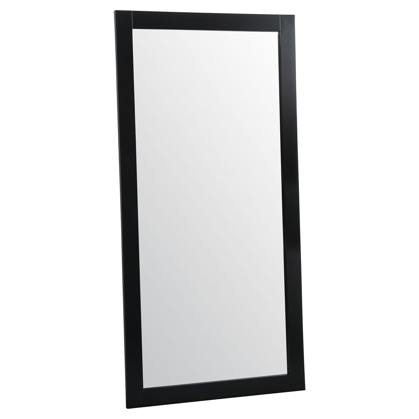 VM27236BK Aqua 72" x 36" Framed Rectangular Mirror in Black