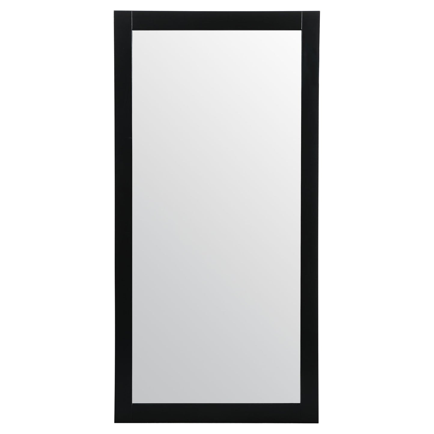 VM27236BK Aqua 72" x 36" Framed Rectangular Mirror in Black