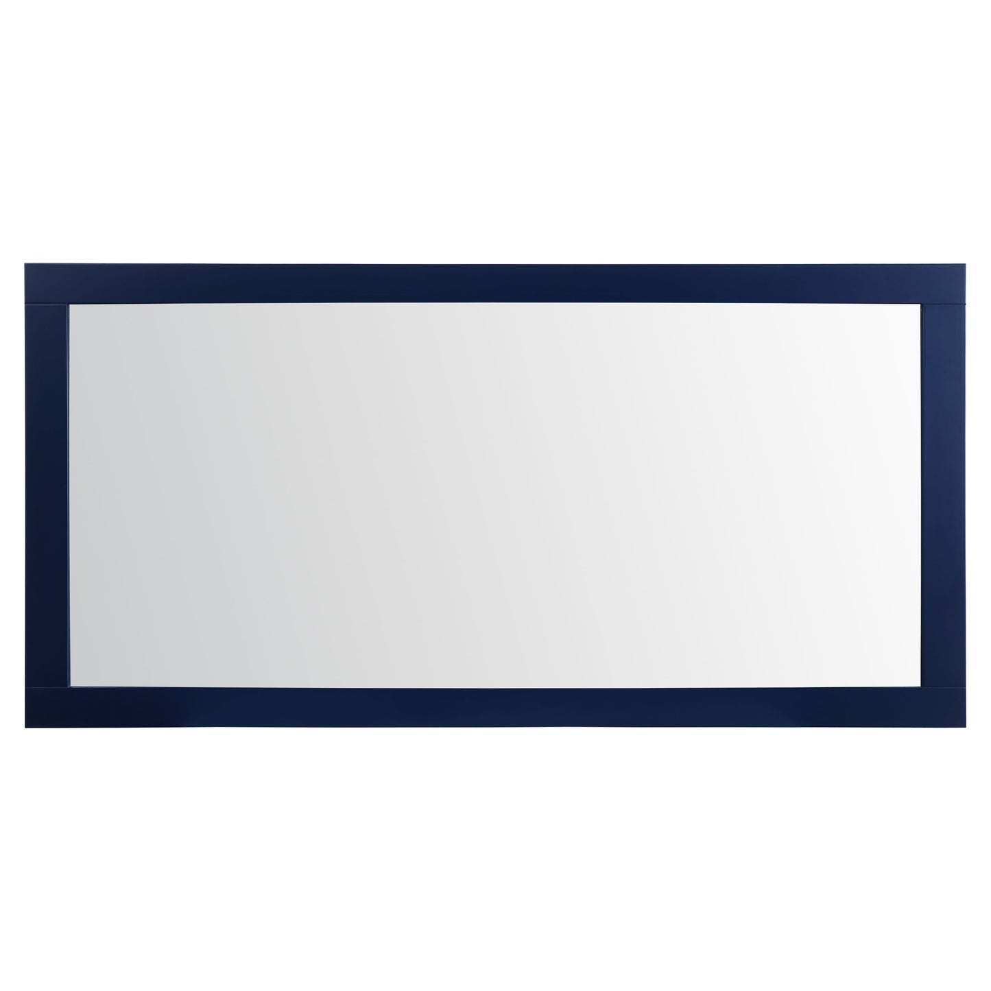 VM27236BL Aqua 72" x 36" Framed Rectangular Mirror in Blue