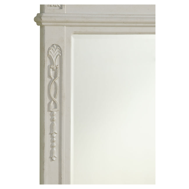 VM3001AW Danville 32" x 38" Wood Framed Decorative Mirror in Antique White