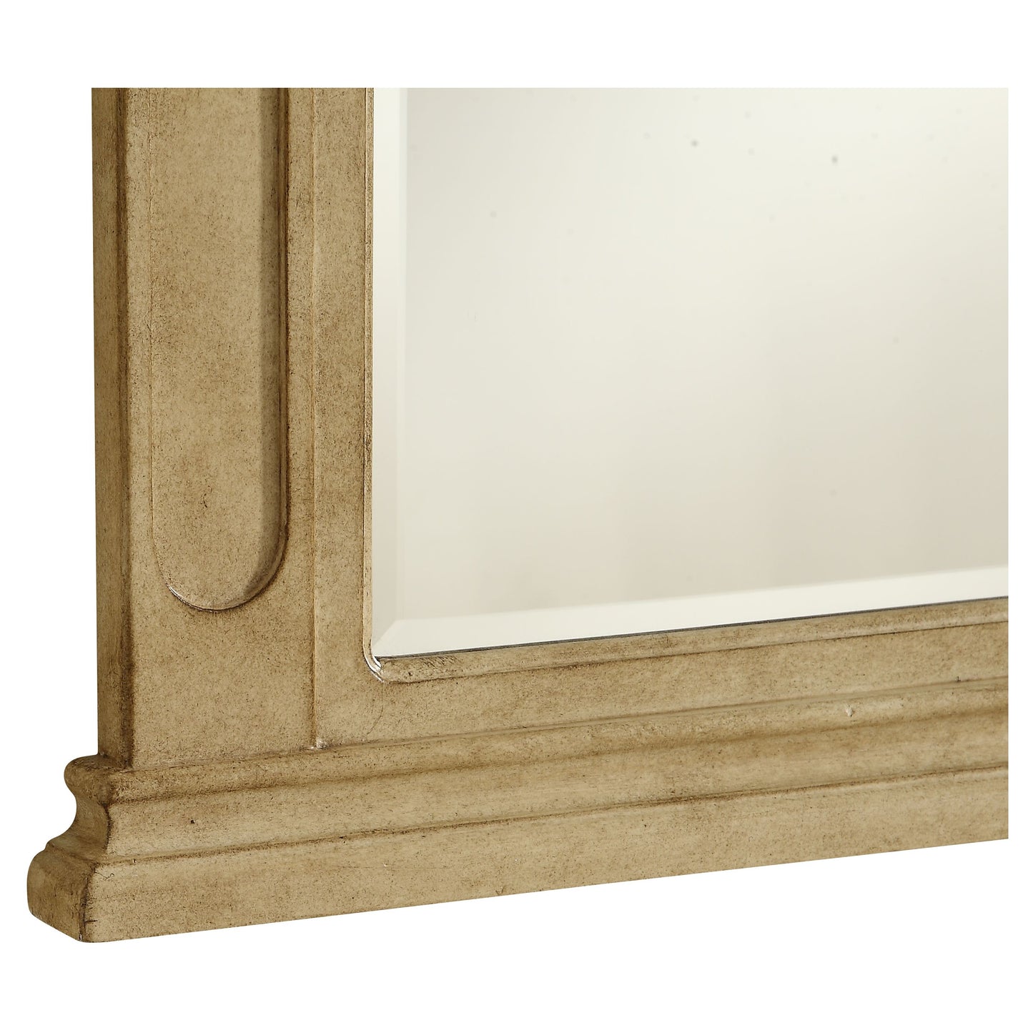 VM3001AB Danville 32" x 38" Wood Framed Decorative Mirror in Antique Beige