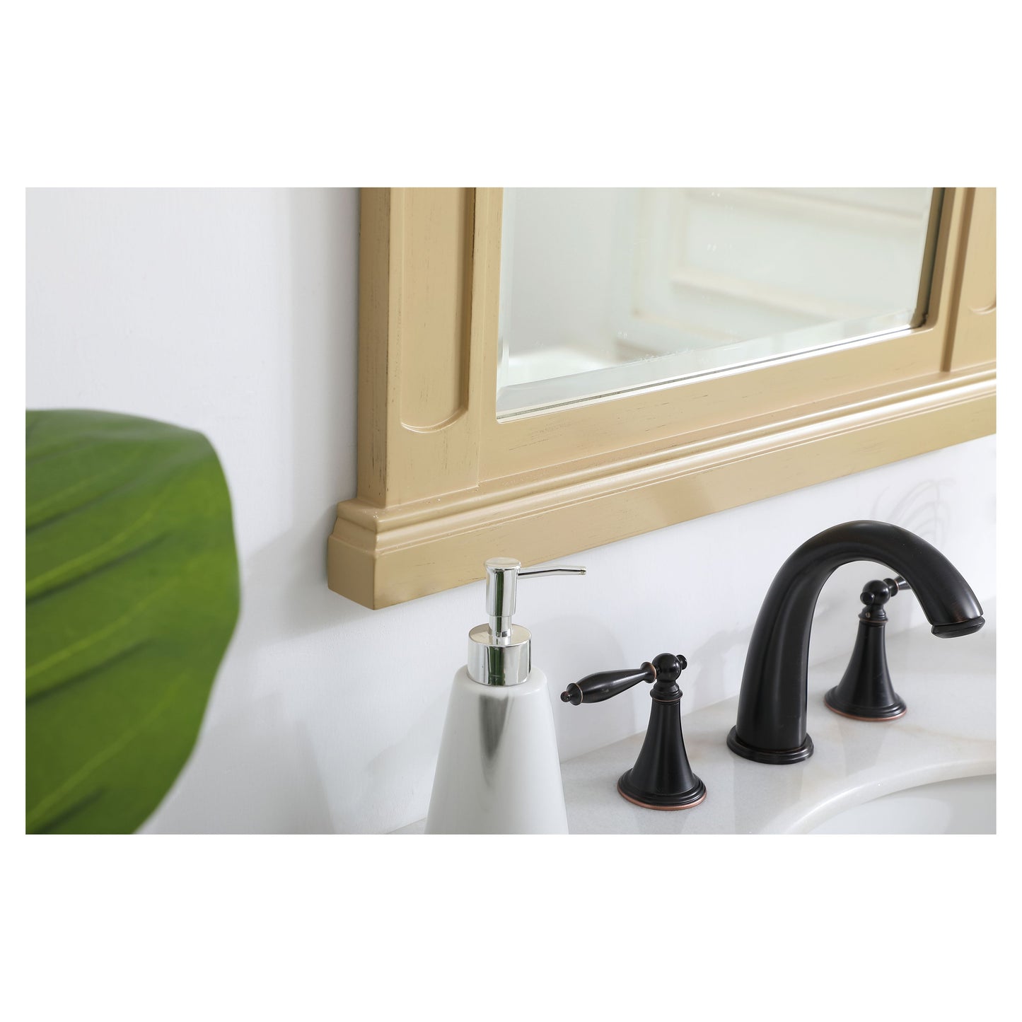 VM32436LT Danville 24" x 36" Wood Framed Decorative Mirror in Light Antique Beige