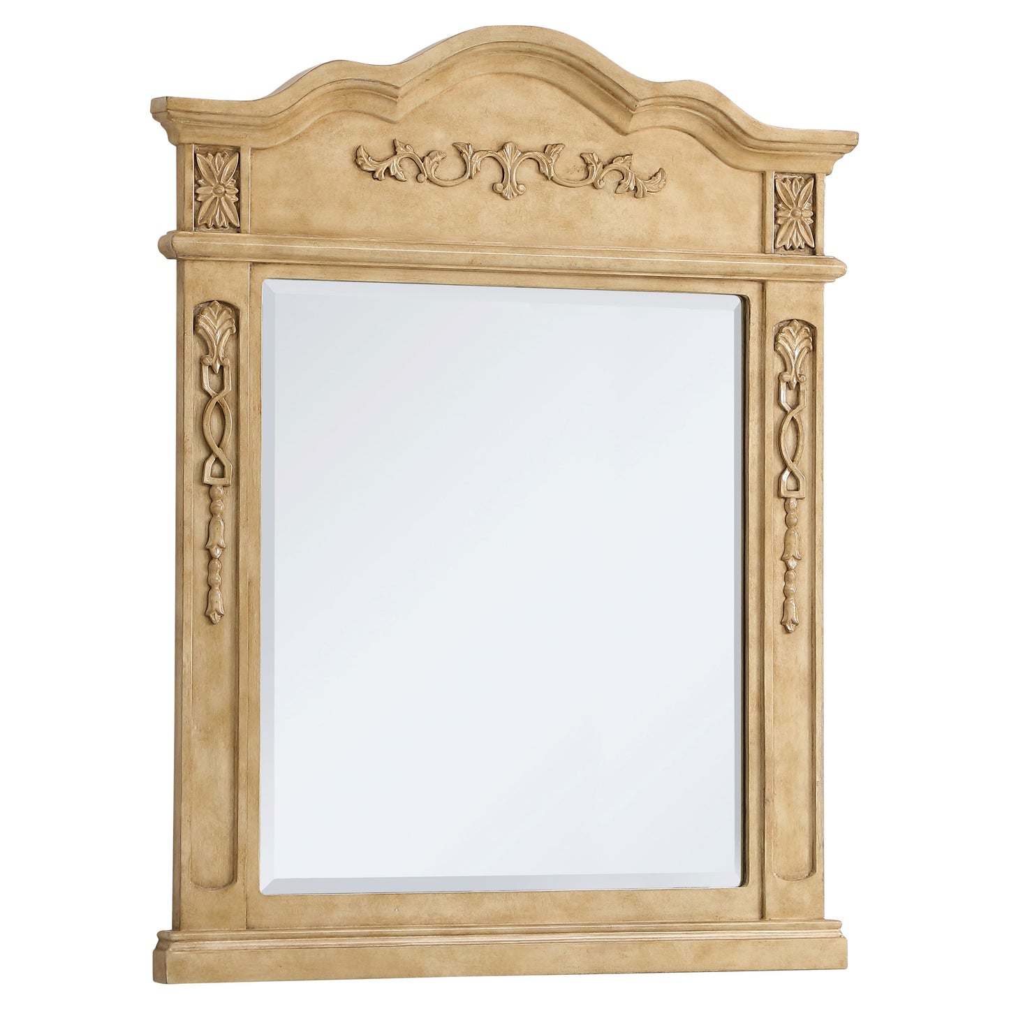 VM32836AB Danville 28" x 36" Wood Framed Decorative Mirror in Antique Beige