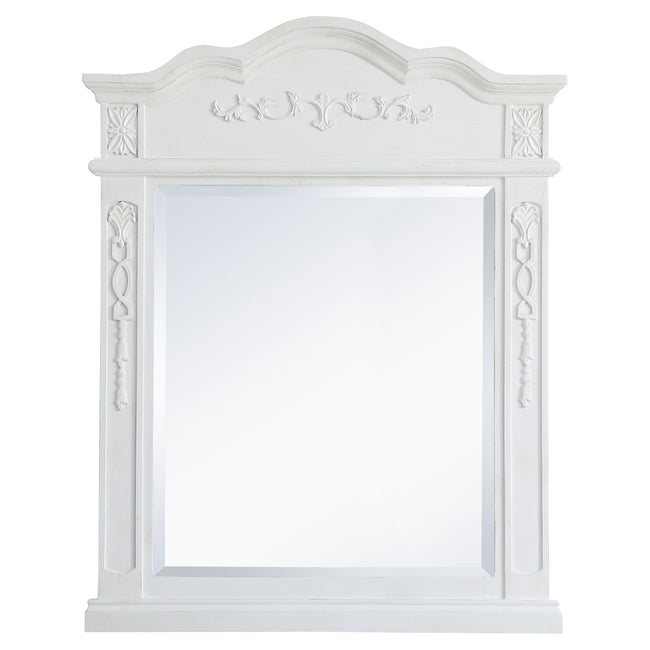 VM32836AW Danville 28" x 36" Wood Framed Decorative Mirror in Antique White