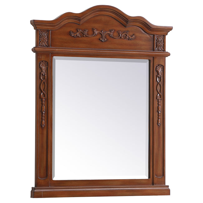 VM32836BR Danville 28" x 36" Wood Framed Decorative Mirror in Brown