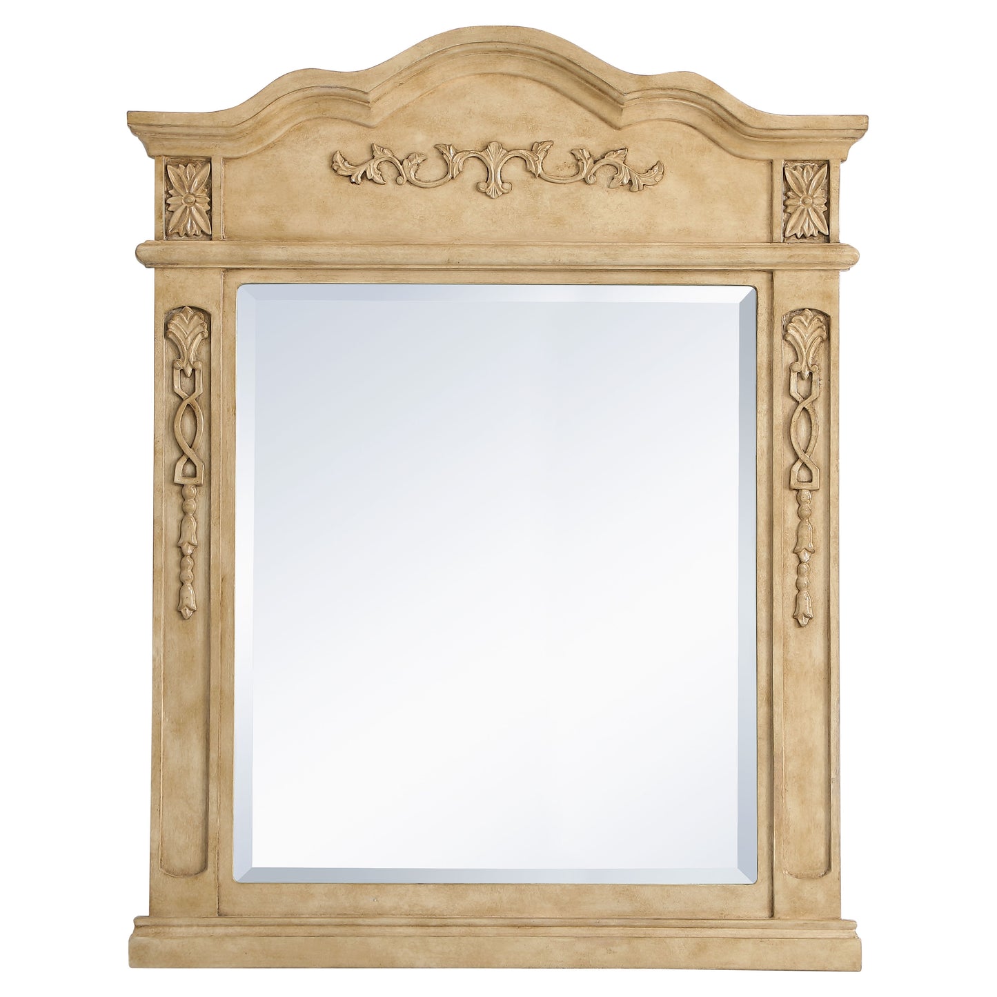 VM32836AB Danville 28" x 36" Wood Framed Decorative Mirror in Antique Beige