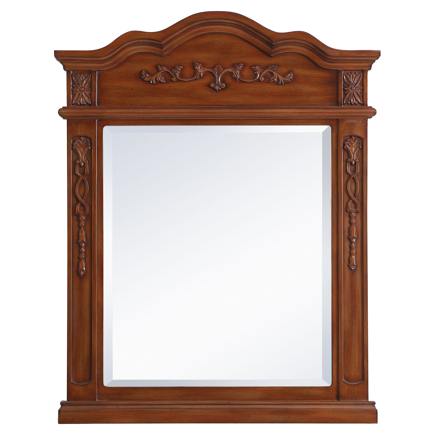 VM32836BR Danville 28" x 36" Wood Framed Decorative Mirror in Brown