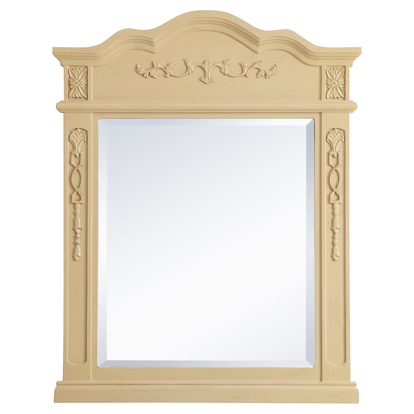 VM32836LT Danville 28" x 36" Wood Framed Decorative Mirror in Light Antique Beige
