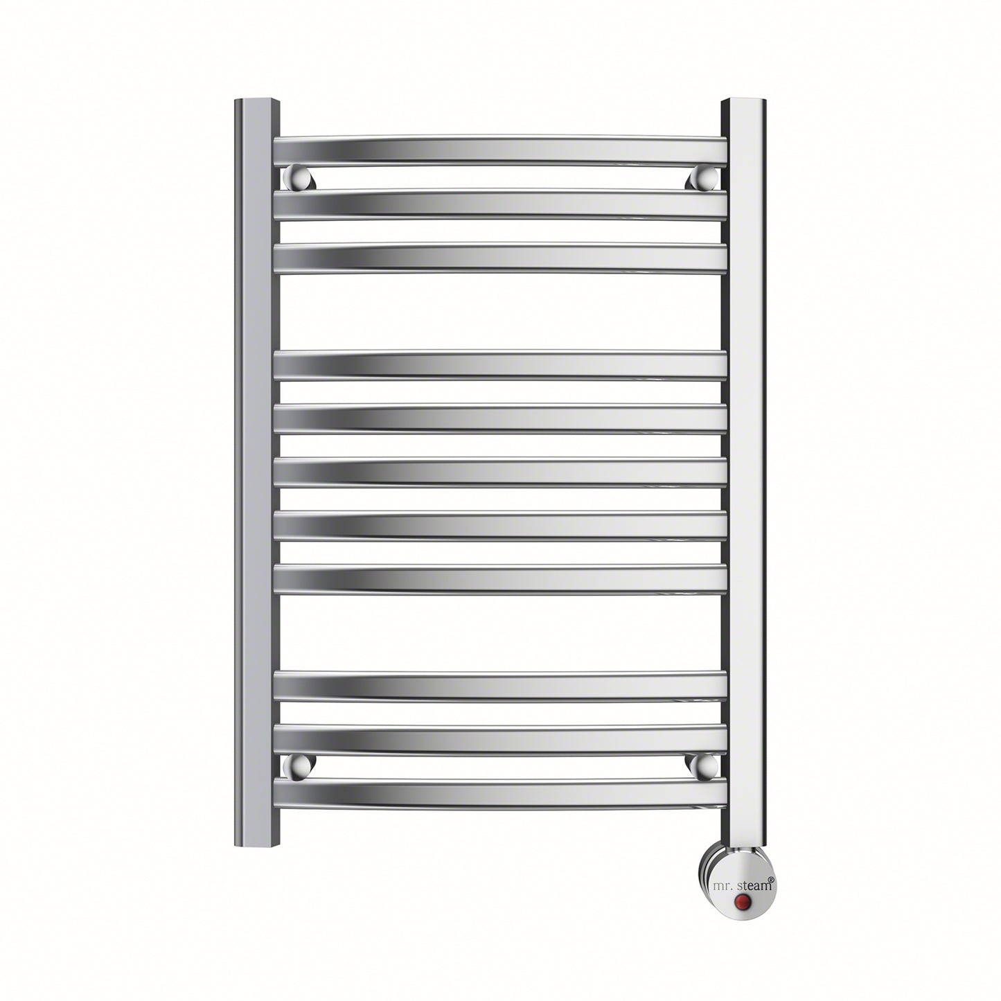 W228 11-Bar Wall Mounted Electric Towel Warmer with Digital Timer in Polished Chrome