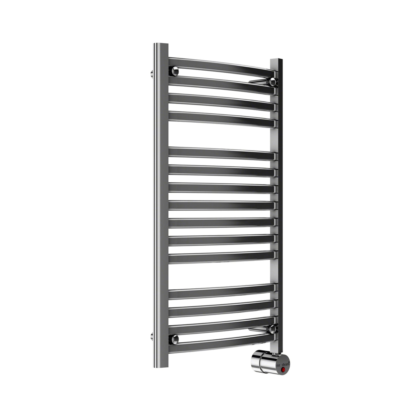 W236 13-Bar Wall Mounted Electric Towel Warmer with Digital Timer in Polished Chrome