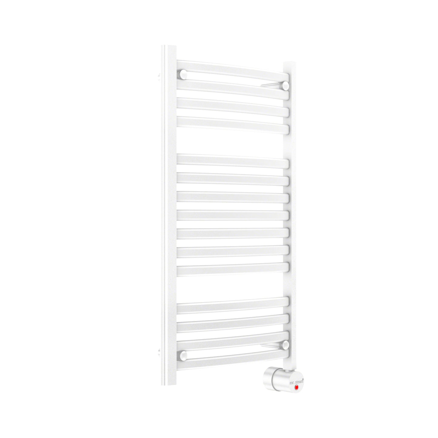 W236 13-Bar Wall Mounted Electric Towel Warmer with Digital Timer in White