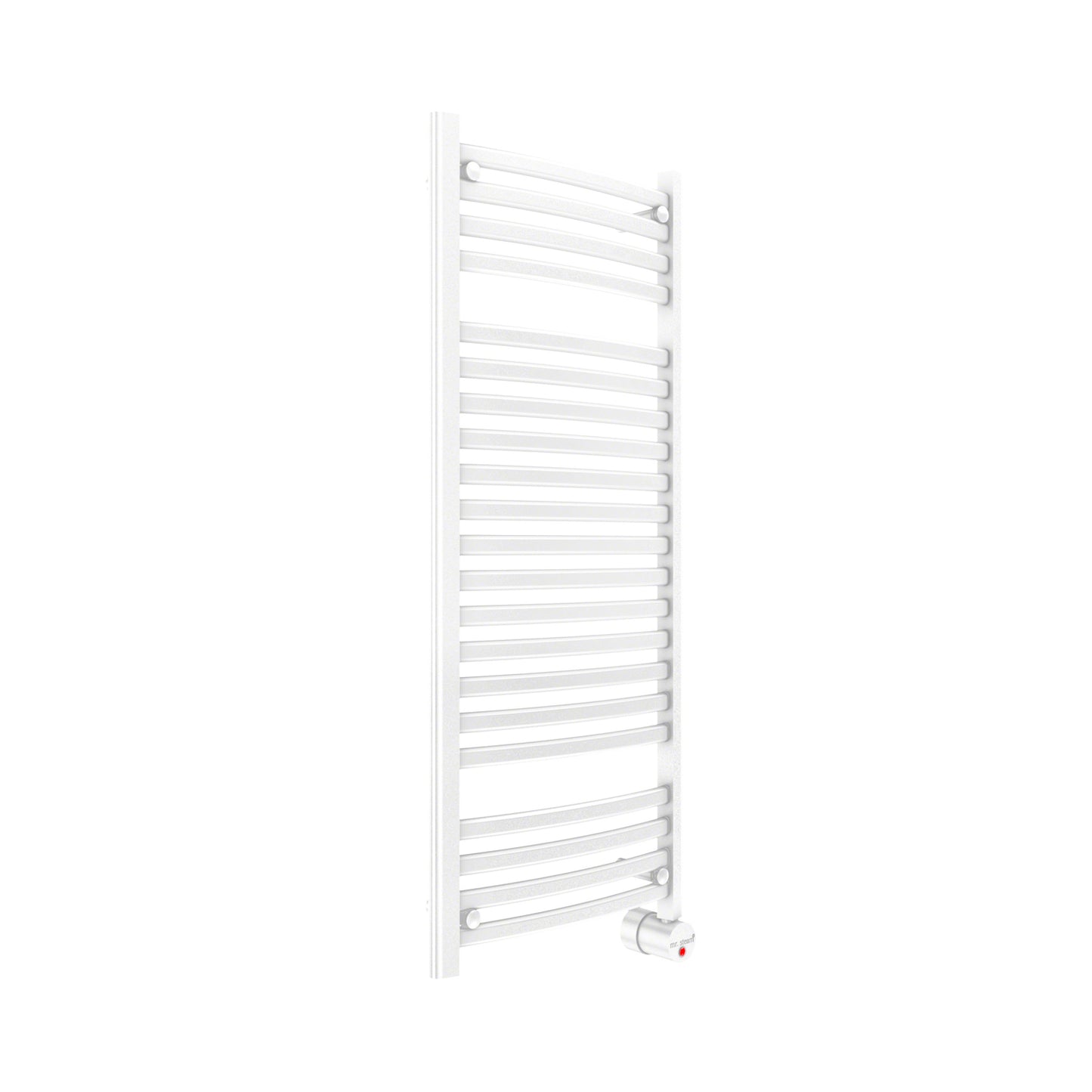 W248 21-Bar Wall Mounted Electric Towel Warmer with Digital Timer in White