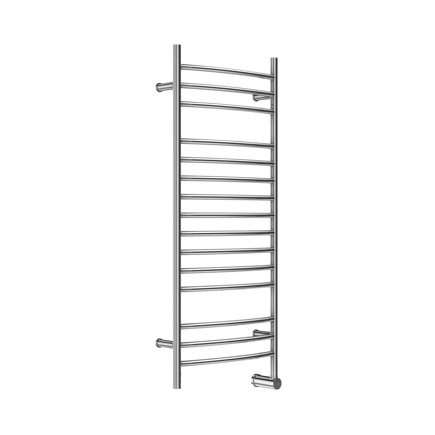 W348 15-Bar Wall Mounted Electric Towel Warmer with Digital Timer in Stainless Steel Brushed
