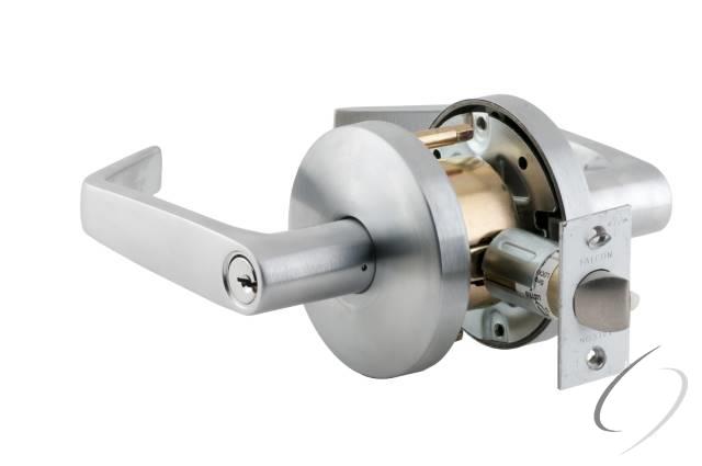 W Series Entry Dane Lever Lock C Keyway with 30197 Latch 30148 Strike Satin Chrome Finish