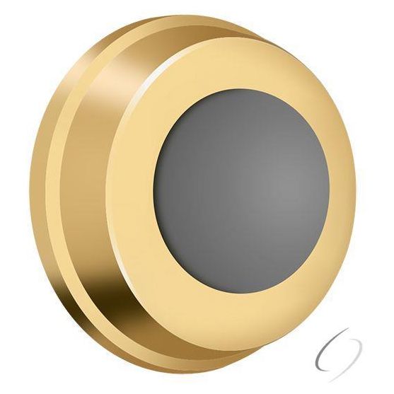 WB100CR003 Flush Bumper 1" Diameter; Lifetime Brass Finish