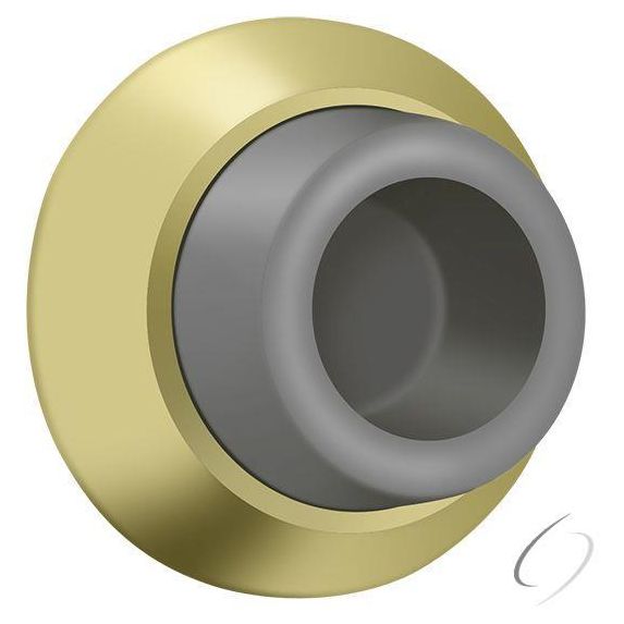 WB178U3 Flush Bumper 1-7/8" Diameter; Bright Brass Finish