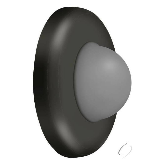 WBC250U10B Wall Mount Convex Flush Bumper; 2-1/2" Diameter; Oil Rubbed Bronze Finish
